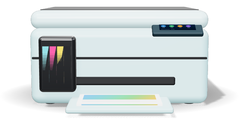 Wireless Refillable Ink Tank All-in-One Printer, 11 ppm